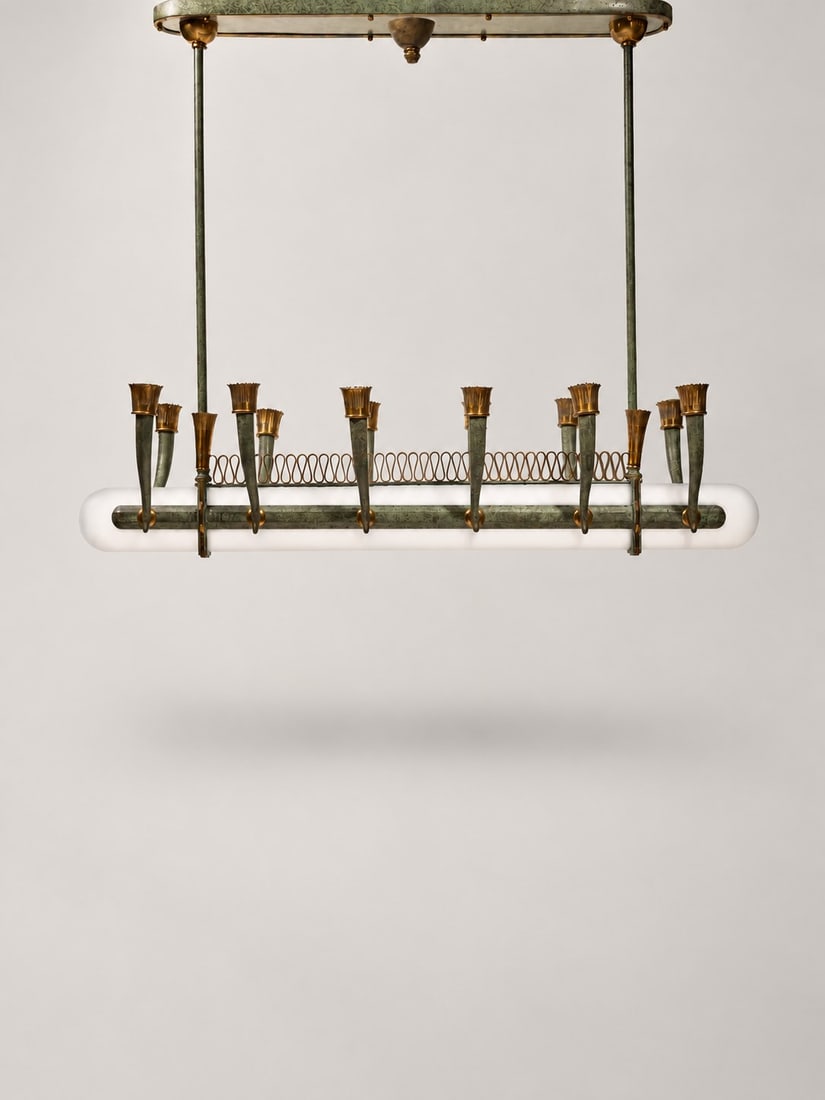 LARGE CHANDELIER, circa 1940s