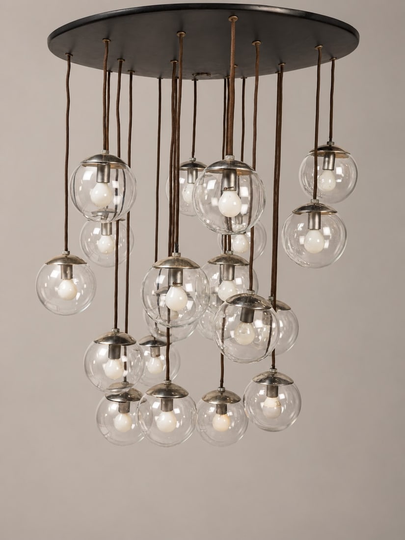 Gino Sarfatti (Venezia 1912 - 1985), PENDANT LAMP, MODEL 2095/20, circa 1958 (1 of 3)