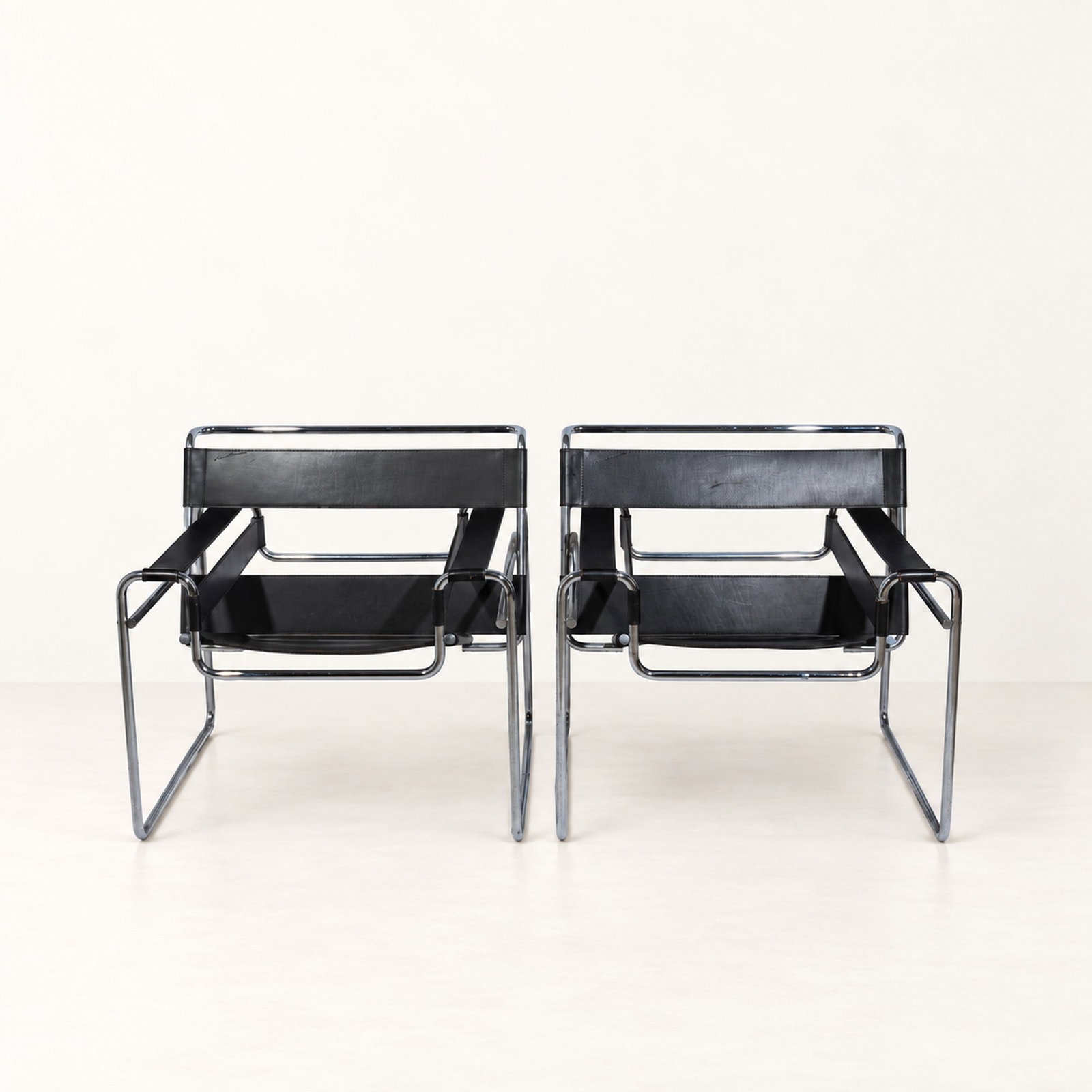 Marcel Breuer (Pécs 1902 - 1981), "B3 WASSILY" ARMCHAIRS, circa 1970s (1 of 9)
