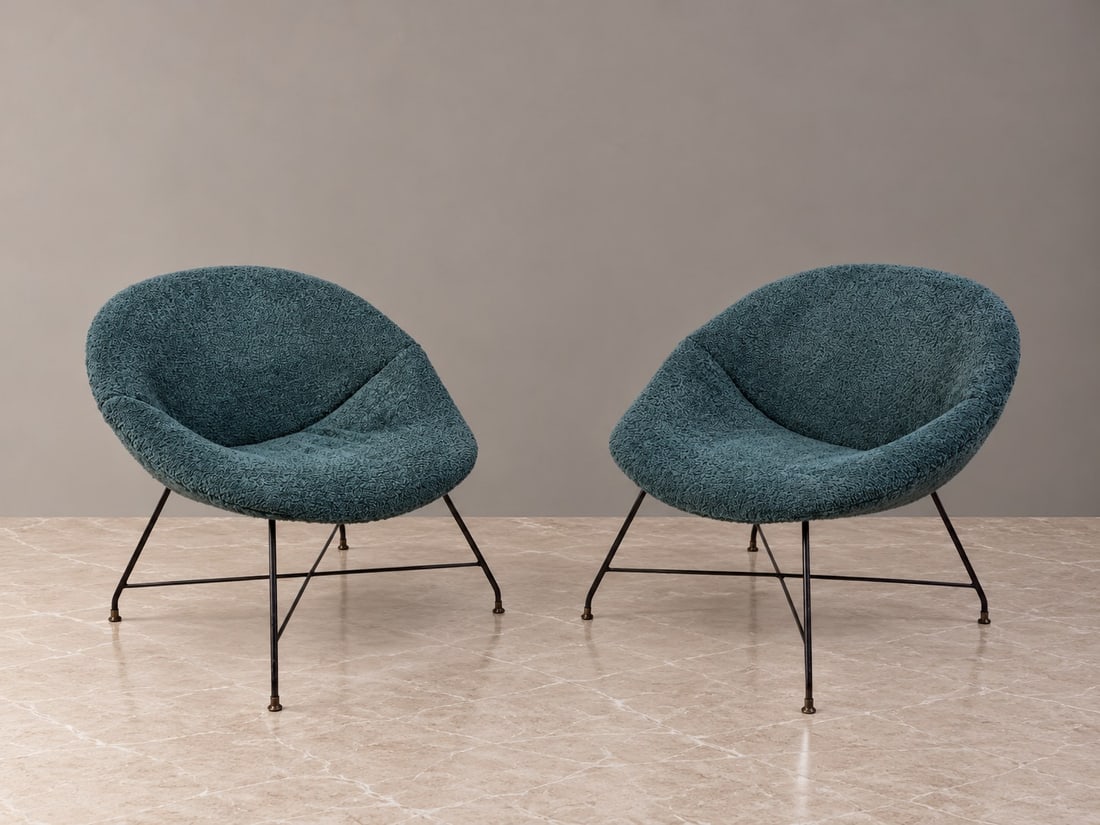 Augusto Bozzi (1924 - 1982), "MINOLETTA" ARMCHAIR, circa 1950s (1 of 4)