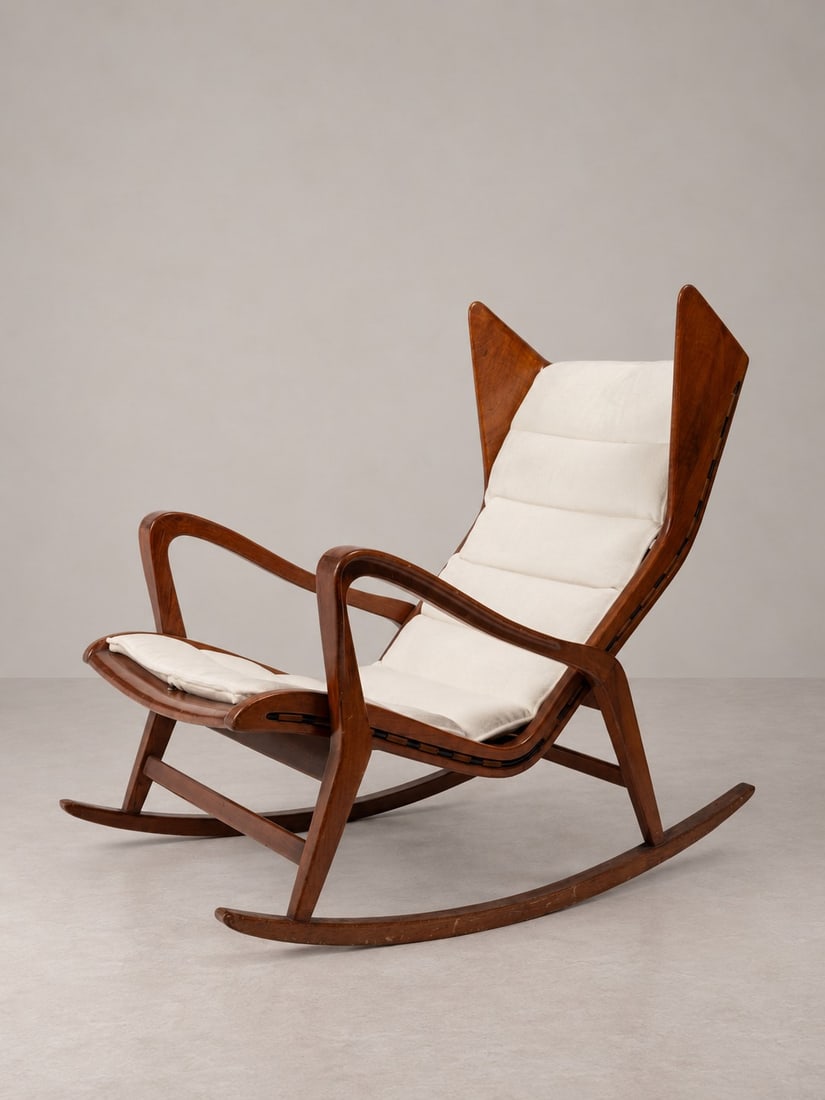Studio Tecnico Cassina, ROCKING CHAIR, MODEL 572, circa 1955 (1 of 4)