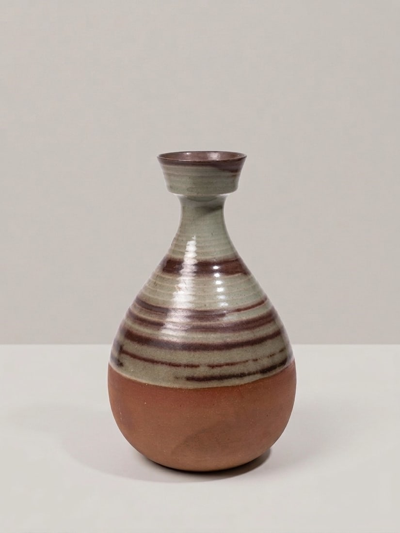 Nanni Valentini (Sant'Angelo in Vado 1932 - 1985), BOTTLE-SHAPED VASE, circa 1970s (1 of 4)