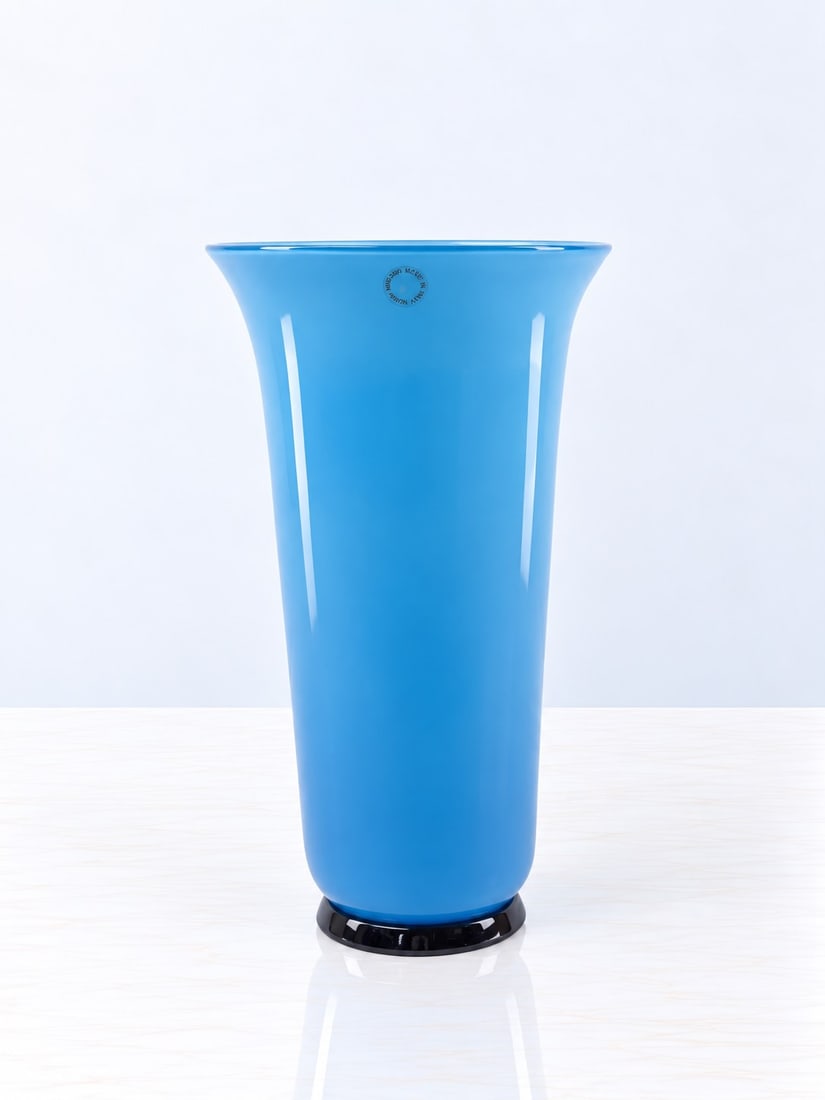 VENINI, "ANNITRENTA" ELONGATED VASE, 1991 (1 of 2)