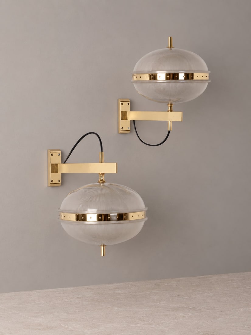 Sergio Mazza (Milano 1931), WALL LAMPS, circa 1960s (1 of 3)