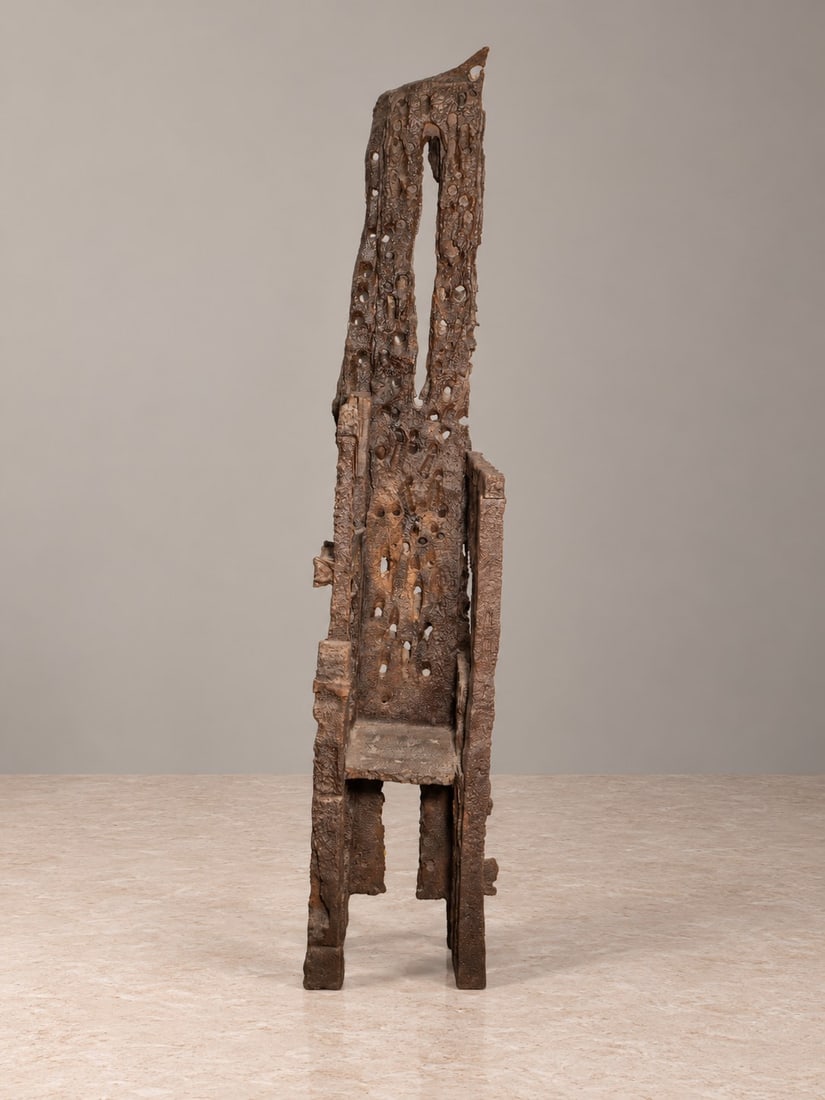 Urano Palma (Bergamo 1935 - 2010), SCULPTURAL ARMCHAIR, circa 1980s (1 of 5)