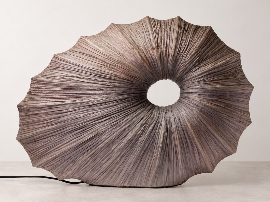 Ayala Serfaty (Tel Aviv 1962), TABLE LAMP, SIKUS, circa 1994: l cm 77 x h cm 53 Polymer fiber and metal. Aqua Creations production, Israel.