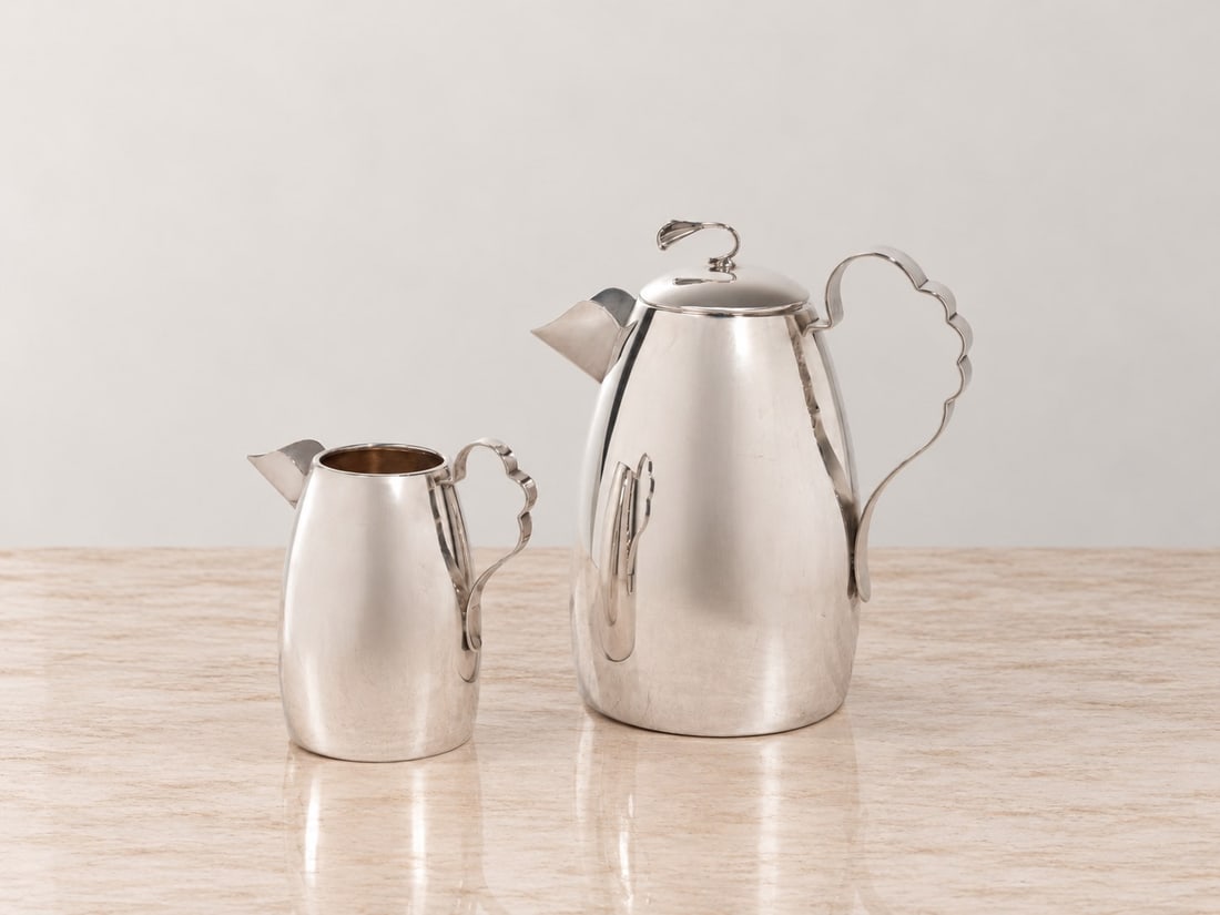 Riccardo Dalisi (Potenza 1931 - 2022), COFFEE POT AND MILK JUG, 1998 (1 of 5)