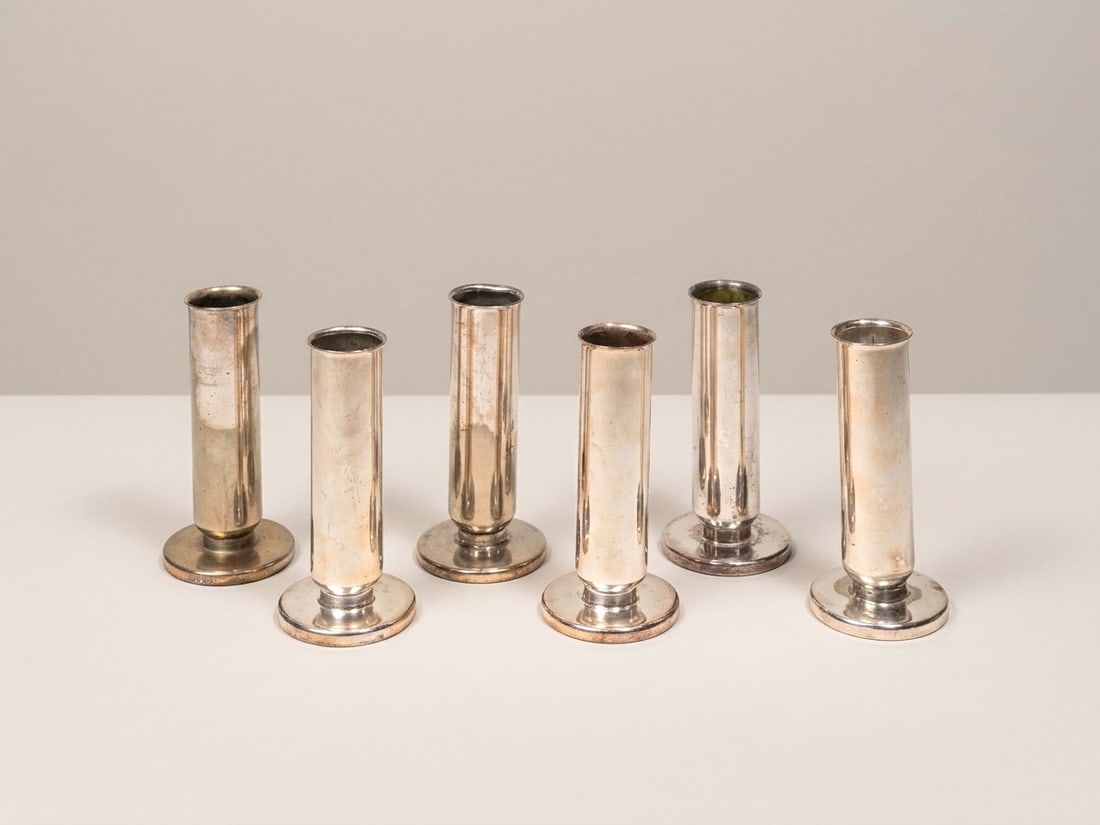 Gio Ponti (Milano 1891 - 1979), SINGLE-FLOWER VASES, circa 1940s (1 of 2)