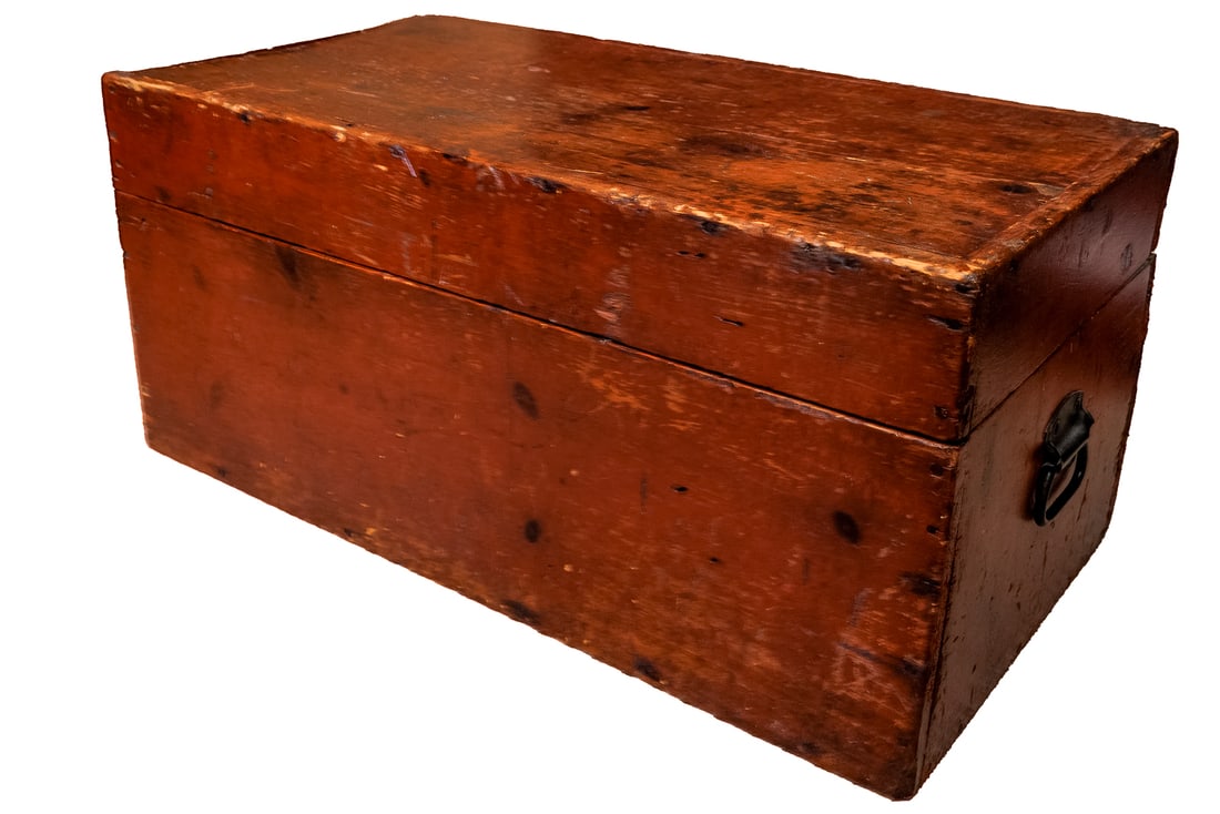 Antique Wood Chest (1 of 10)