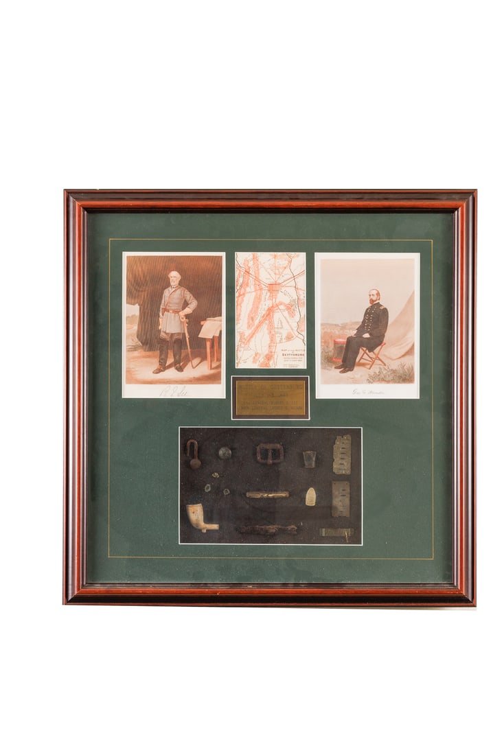 Battle of Gettysburg Framed Artifacts (1 of 9)