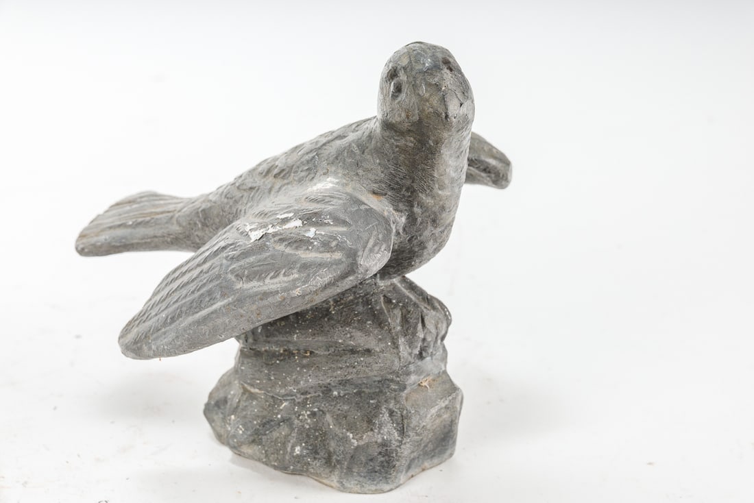 Antique Lead Winged Bird Garden Statue (1 of 12)