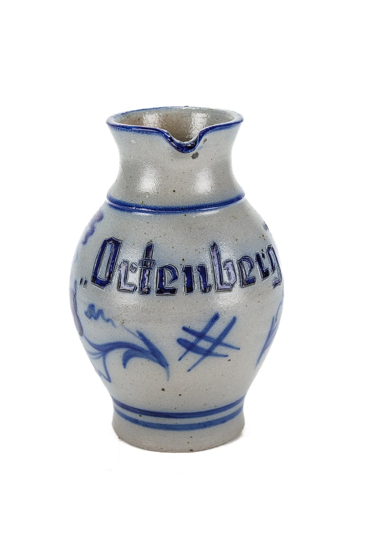 Ortenberg Germany Marked Stoneware Pitcher (1 of 6)