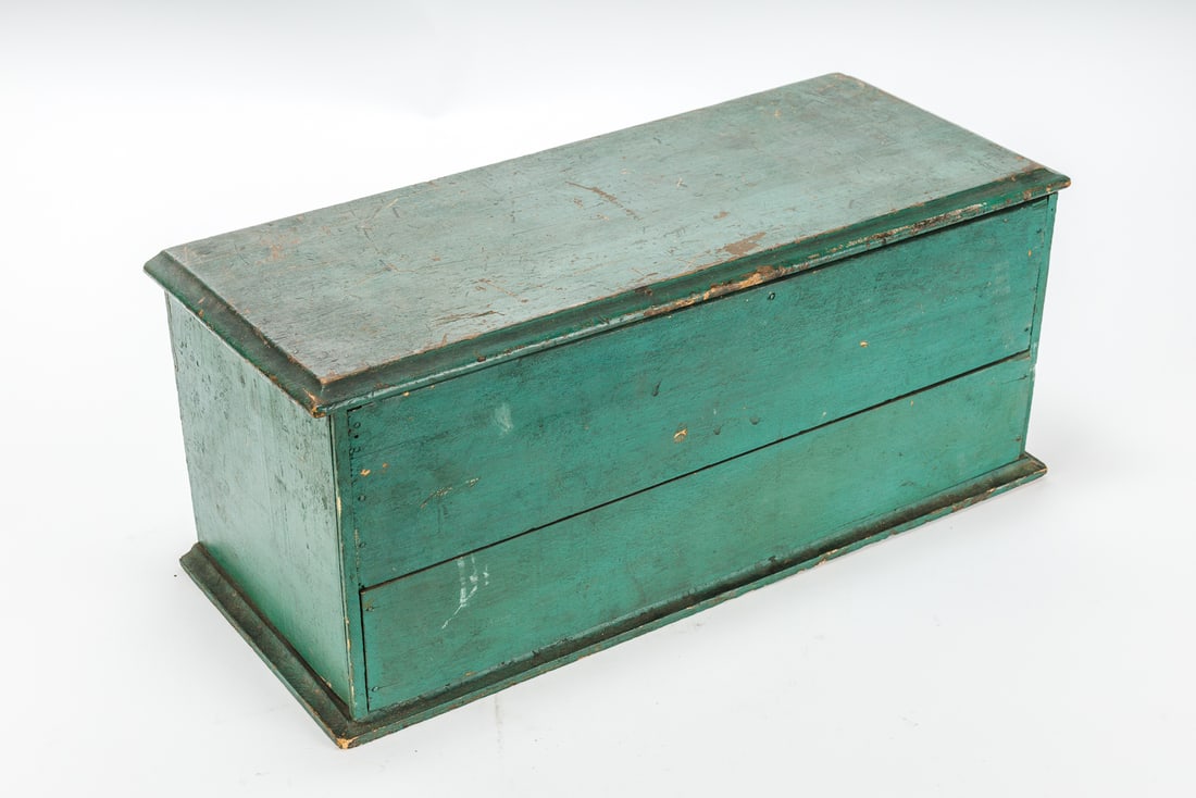 Antique Green Wood Utility Box (1 of 6)