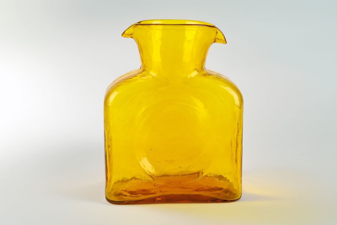 Iconic Blenko Glass Water Pitcher in Citrine (1 of 9)
