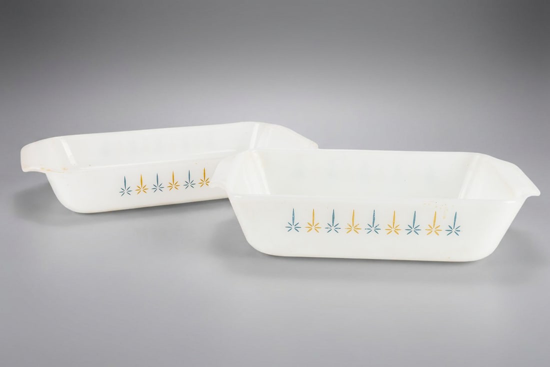 Vintage Anchor Hocking Fire King Candle Glow Casserole Dishes (1 of 15)