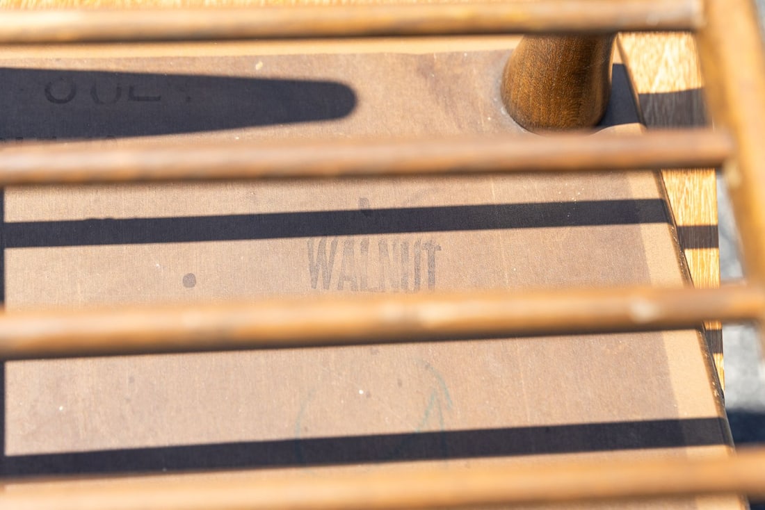 Vintage MCM Walnut End Table - 8