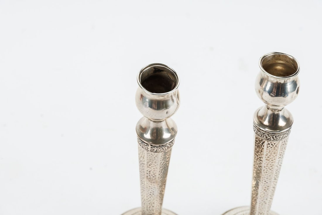Sterling Silver Candlesticks - 2