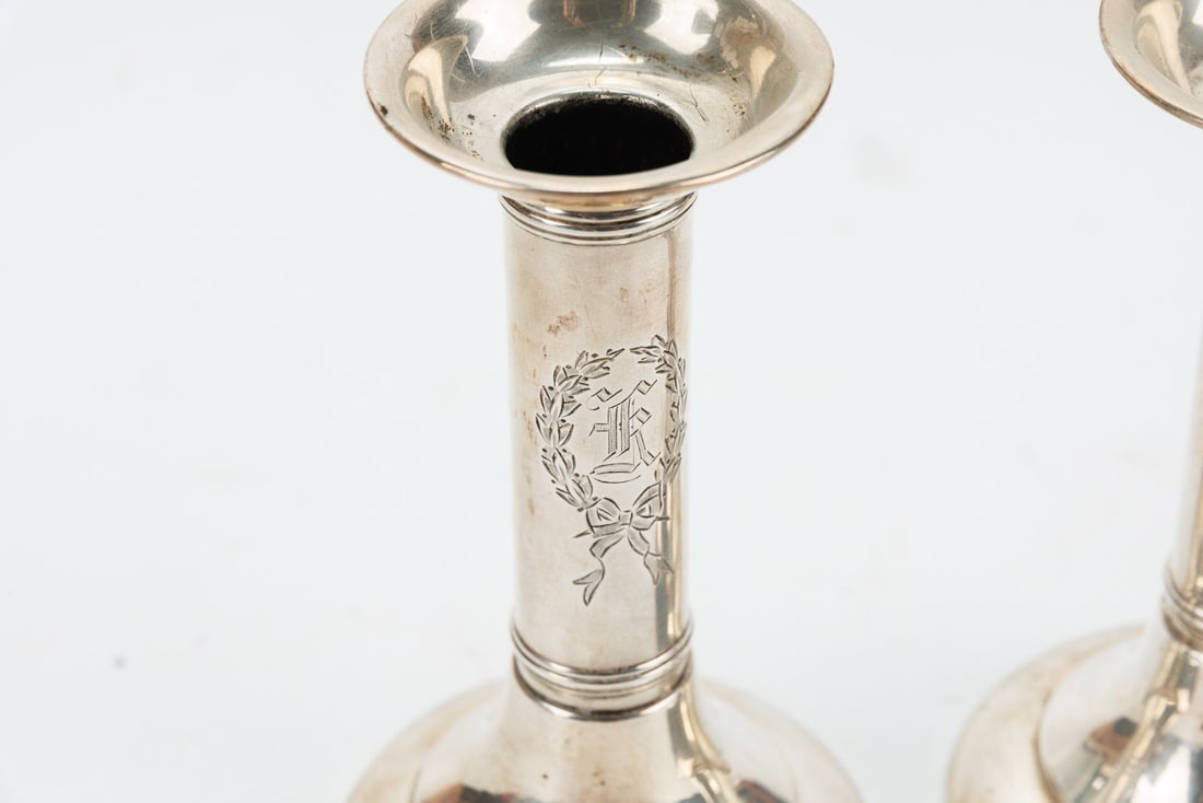 Sterling Silver Candlesticks - 2