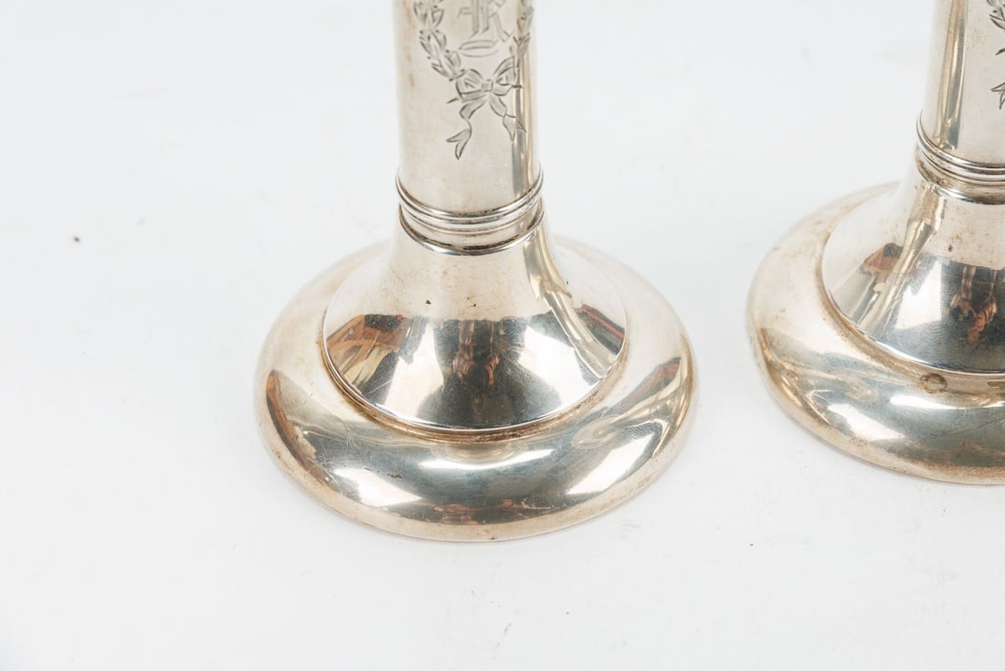 Sterling Silver Candlesticks - 3