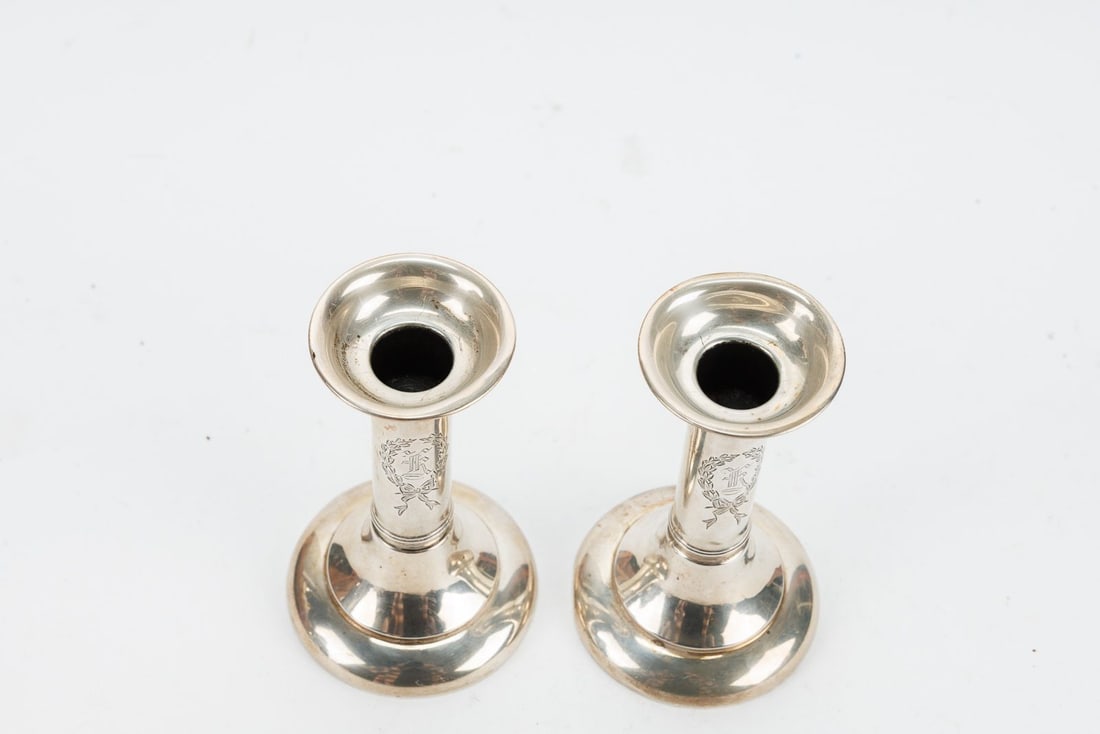 Sterling Silver Candlesticks - 4