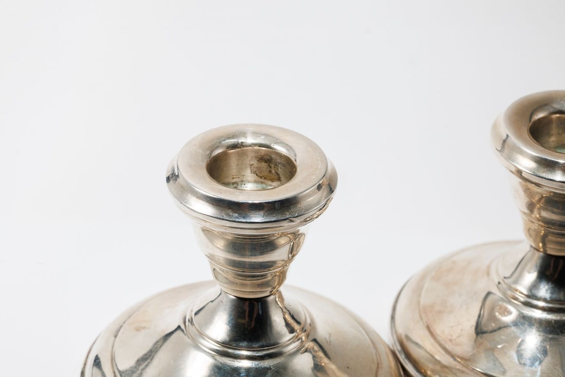 Weighted Sterling Silver Candlesticks - 5