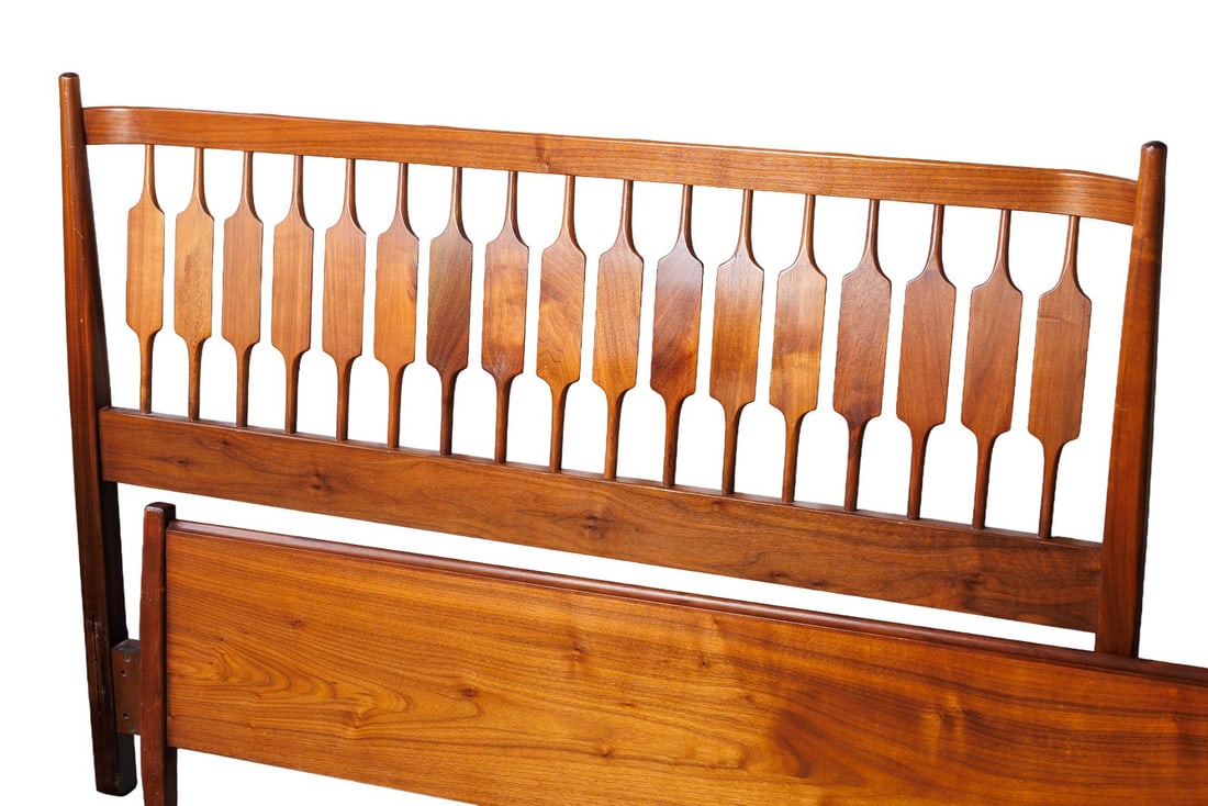 Vintage MCM Drexel Declaration Full Size Bed Frame - 2