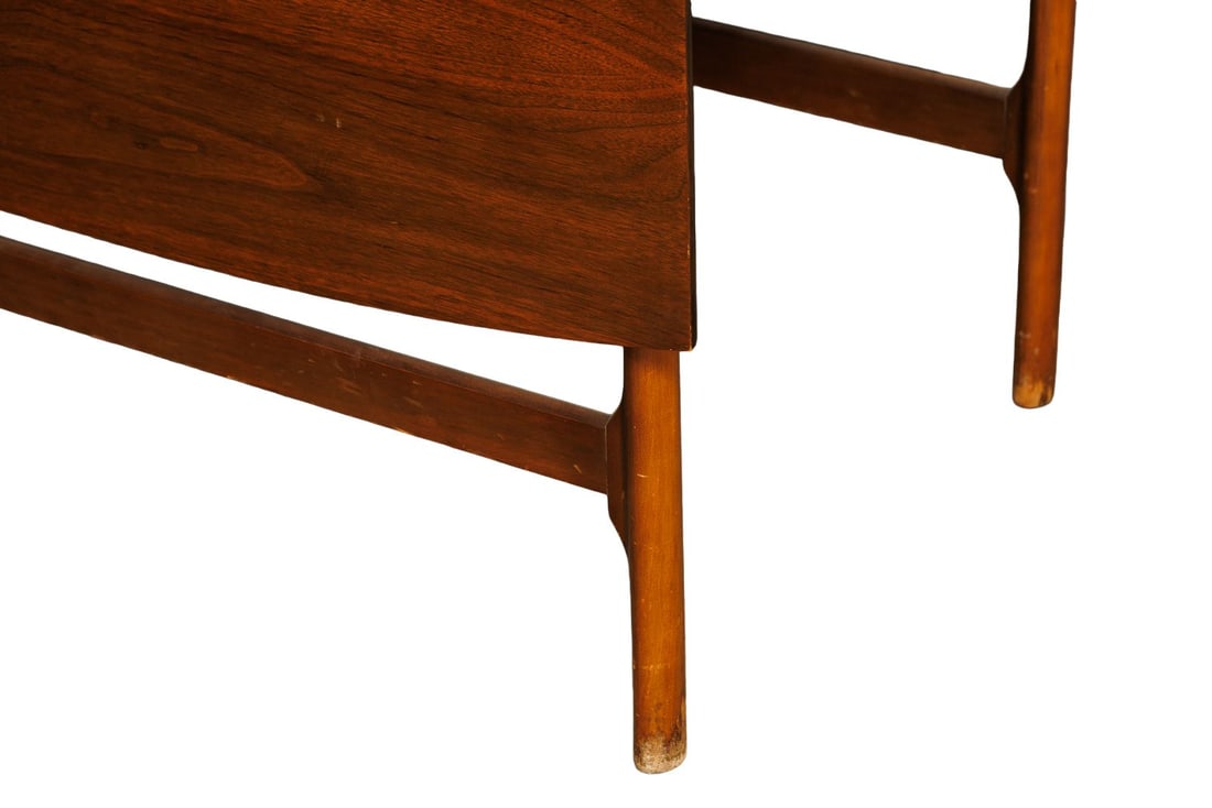 Vintage MCM Walnut Drop Leaf Dining Table - 3