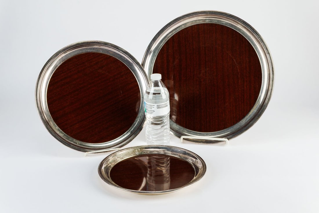 Vintage MCM Serving Tray Set - 2