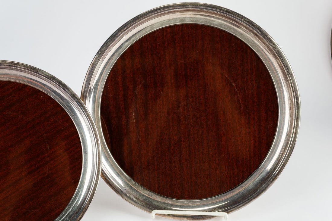 Vintage MCM Serving Tray Set - 3