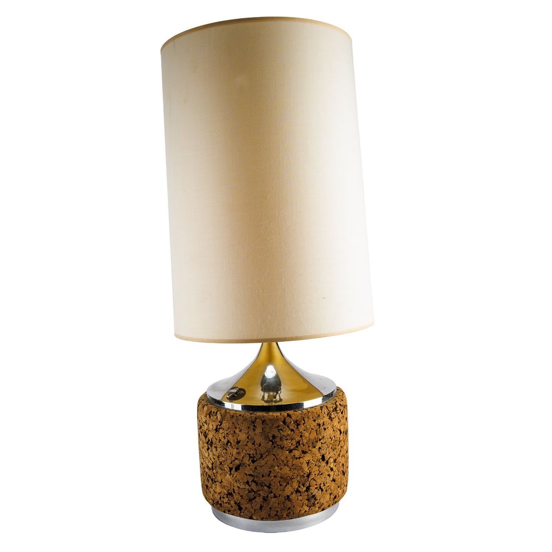 Vintage MCM Table Lamp with Cork Body (1 of 6)
