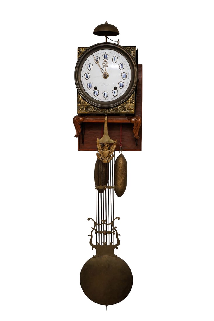 Antique French Morbier Comtoise Wall Clock (1 of 20)