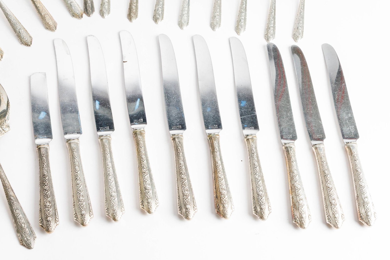 Wallace Sterling Silver Flatware Set - 7