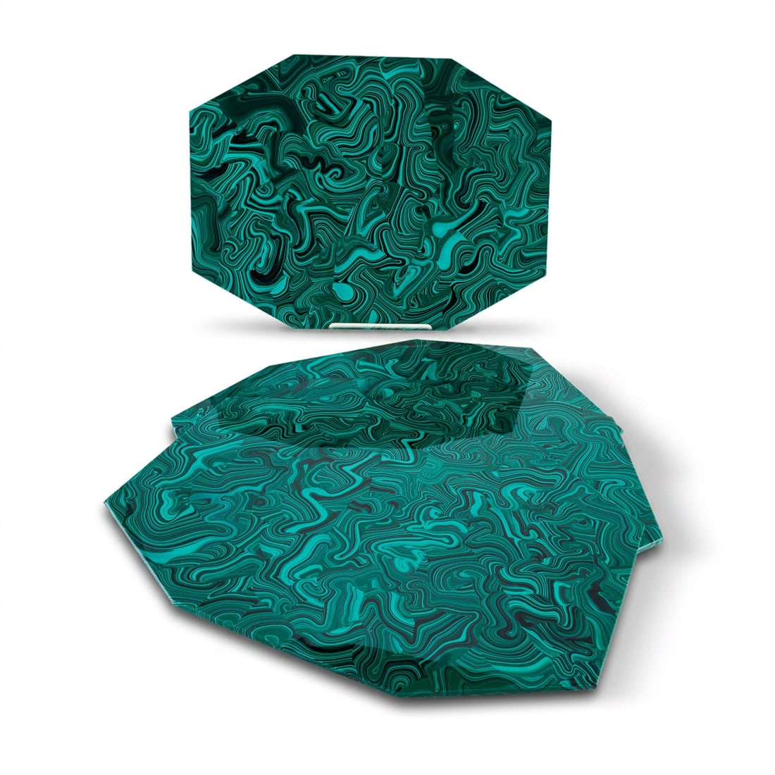 Imperial Stone Faux Malachite Placemats (1 of 9)