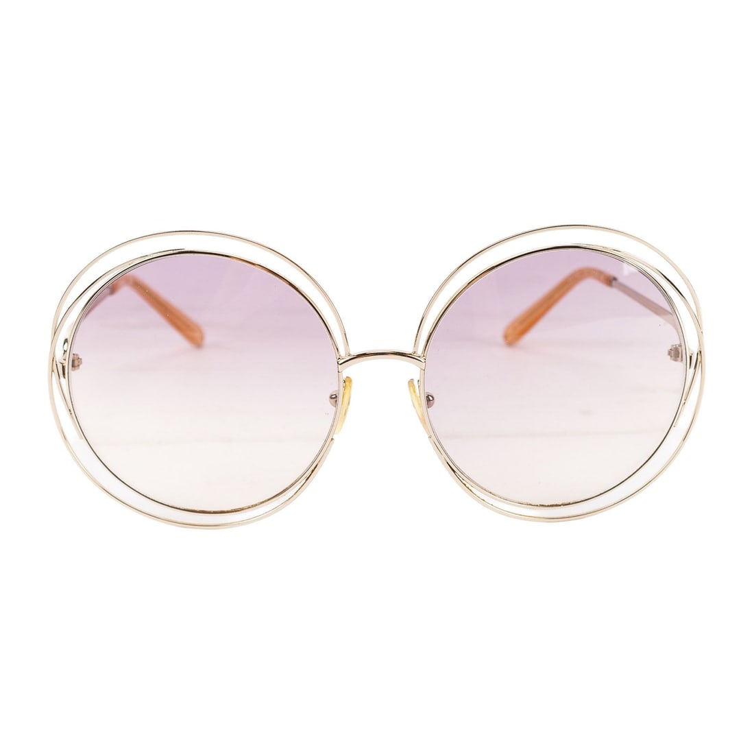 Chloe Round Wire Frame Sunglasses - 4