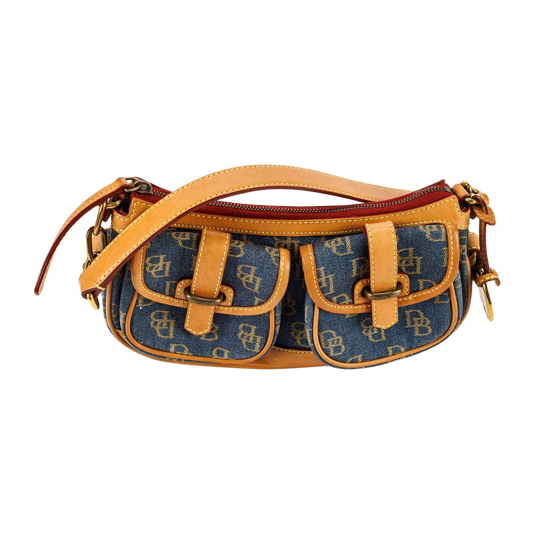 Dooney & Bourke Denim Monogram Saddle Bag (1 of 15)