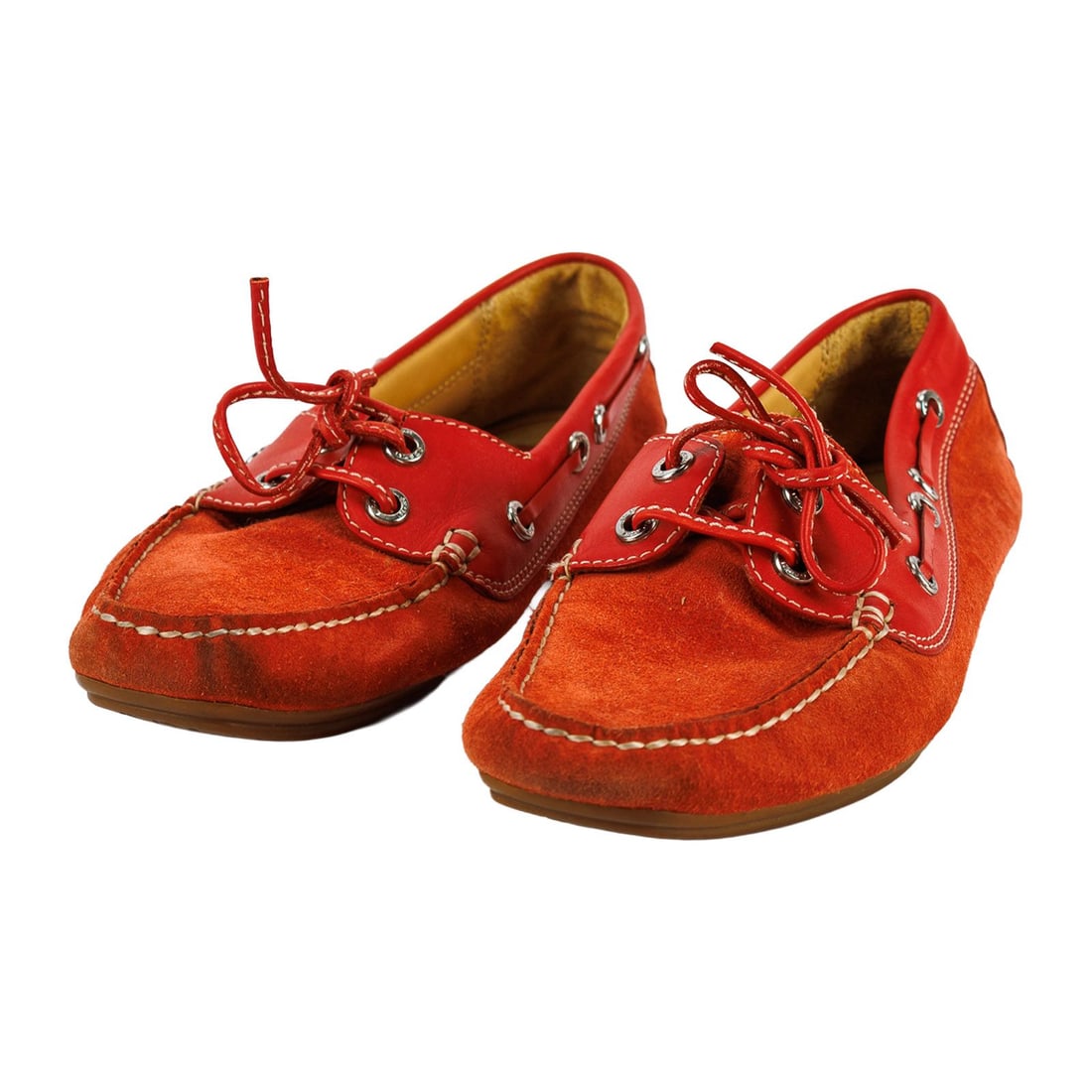 Coach Shaina II Boat Shoes size 8: Coach red boat shoes size 8. Would benefit from a cleaning.