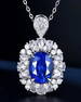 3.47ct Sri Lankan Sapphire Pendant 18k gold