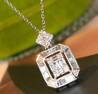 0.45ct Natural Diamond Pendant 18k gold