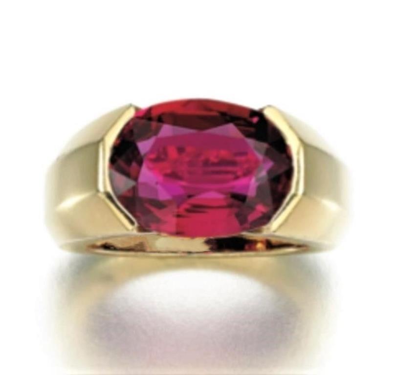3ct Mozambique ruby 18K Gold Ring (1 of 1)