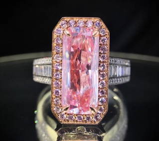 3ct Natural Pink Diamond 18Kt Gold Ring (1 of 2)