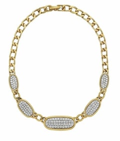 4.6cts Natural Diamond 18Kt Gold Necklace