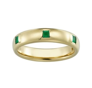 Natural Emerald 18Kt Gold Ring
