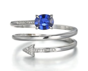 Natural Sapphire 18Kt Gold Ring