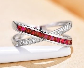 1ct Natural Ruby 18Kt Gold Ring