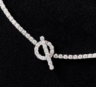 7.8ct Natural Diamond 18Kt Gold Necklace