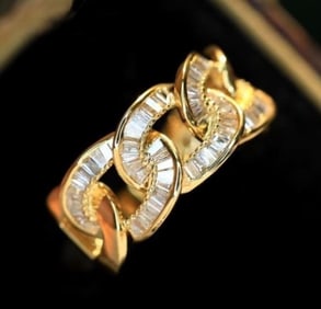 Natural Diamond 18Kt Gold Ring