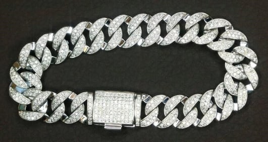 5.1ct Natural Diamond 18Kt Gold Bracelet