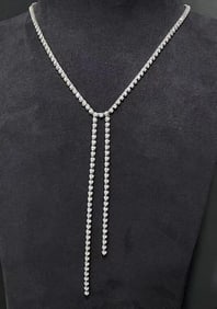 5.2ct Natural Diamond 18Kt Gold Necklace