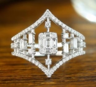 0.6ct Natural Diamond Ring 18K Gold