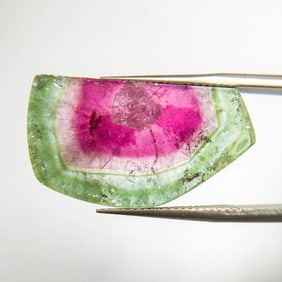 Natural watermelon tourmaline ore